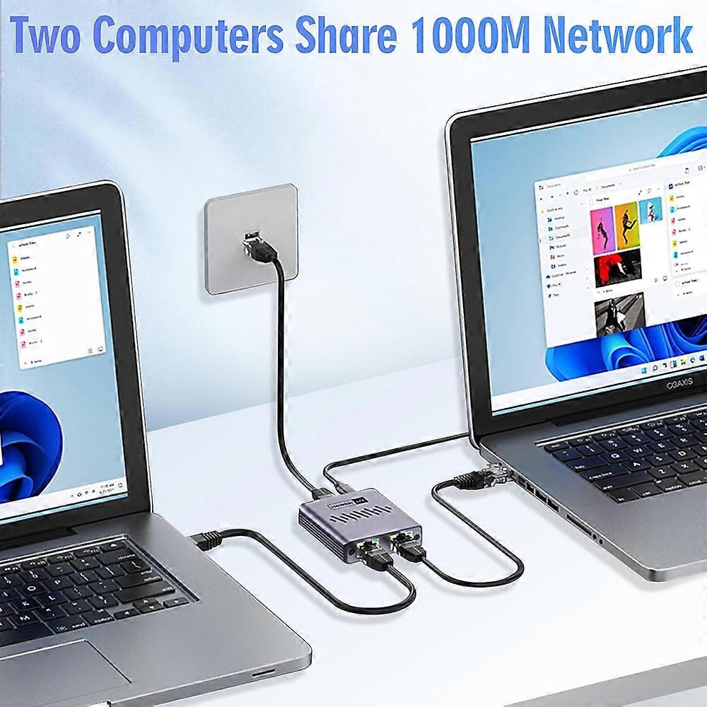 Ethernet Splitter High Speed 1000Mbps Ethernet Splitter RJ45 Router Switch