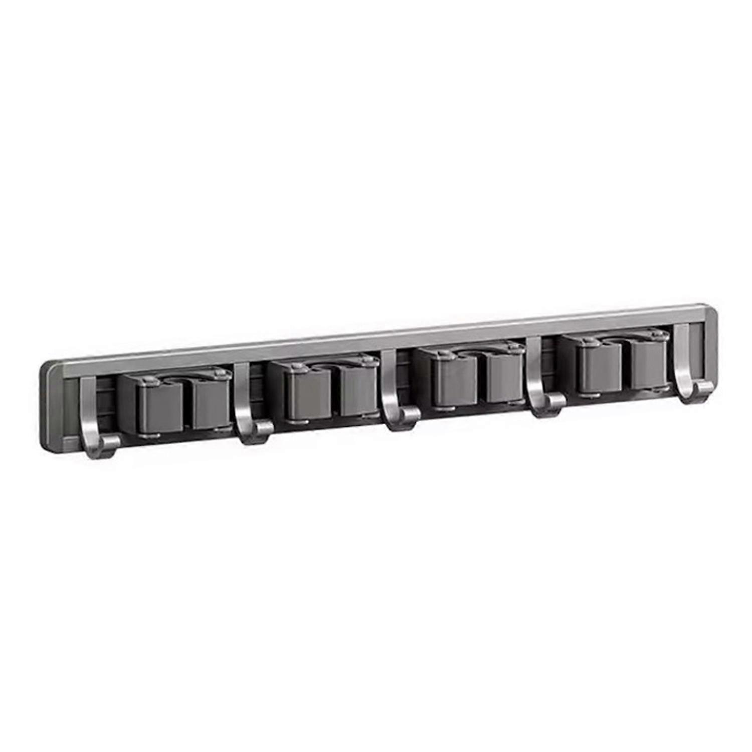 Wall Mounted Broom Rack Strong Load-bearing Adjustable Design Widely Used Easy to Install Mop Hook