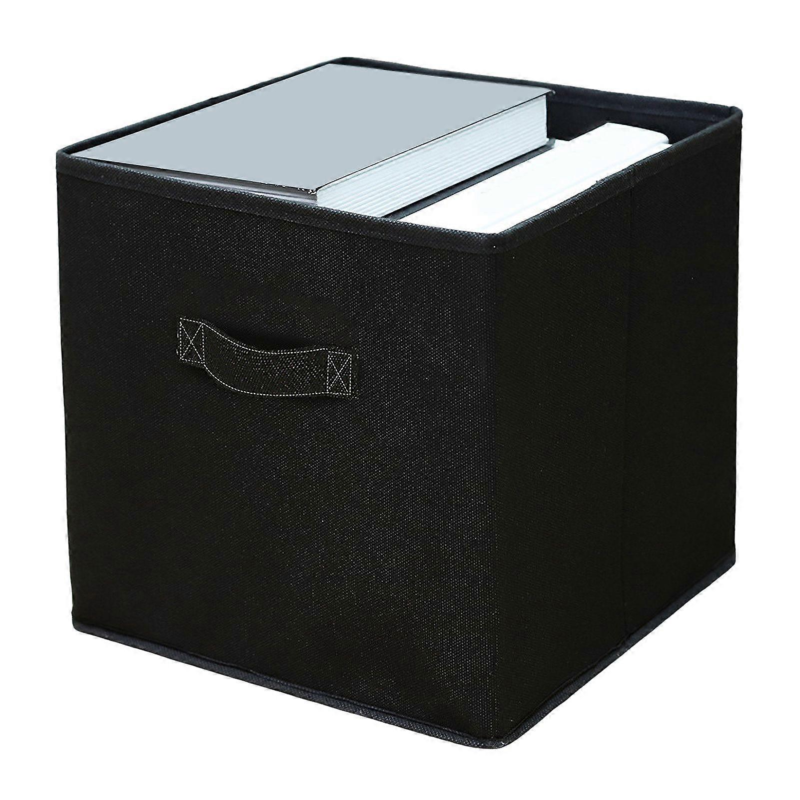 Fabric Storage Cube with Handle Large Capacity Easy Access Foldable Heavy-Duty Toys Clothes Storage Box Organization Accessory
