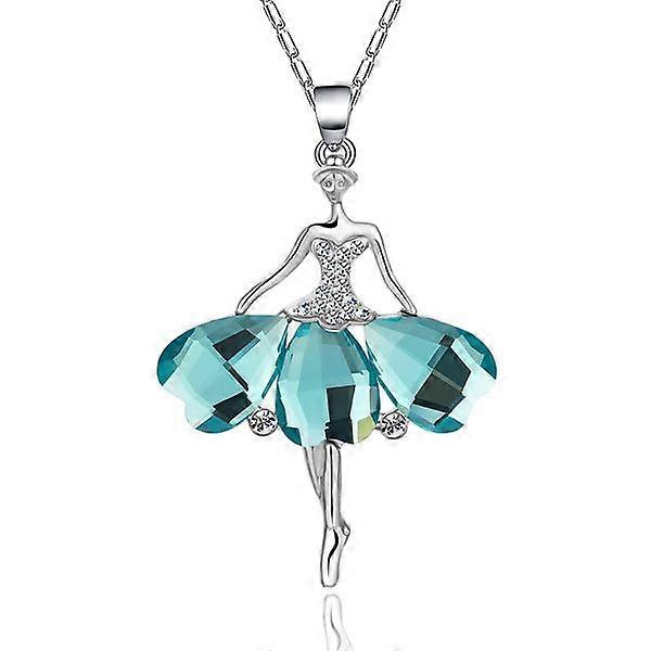 Cute dancing girl pendant [blue]