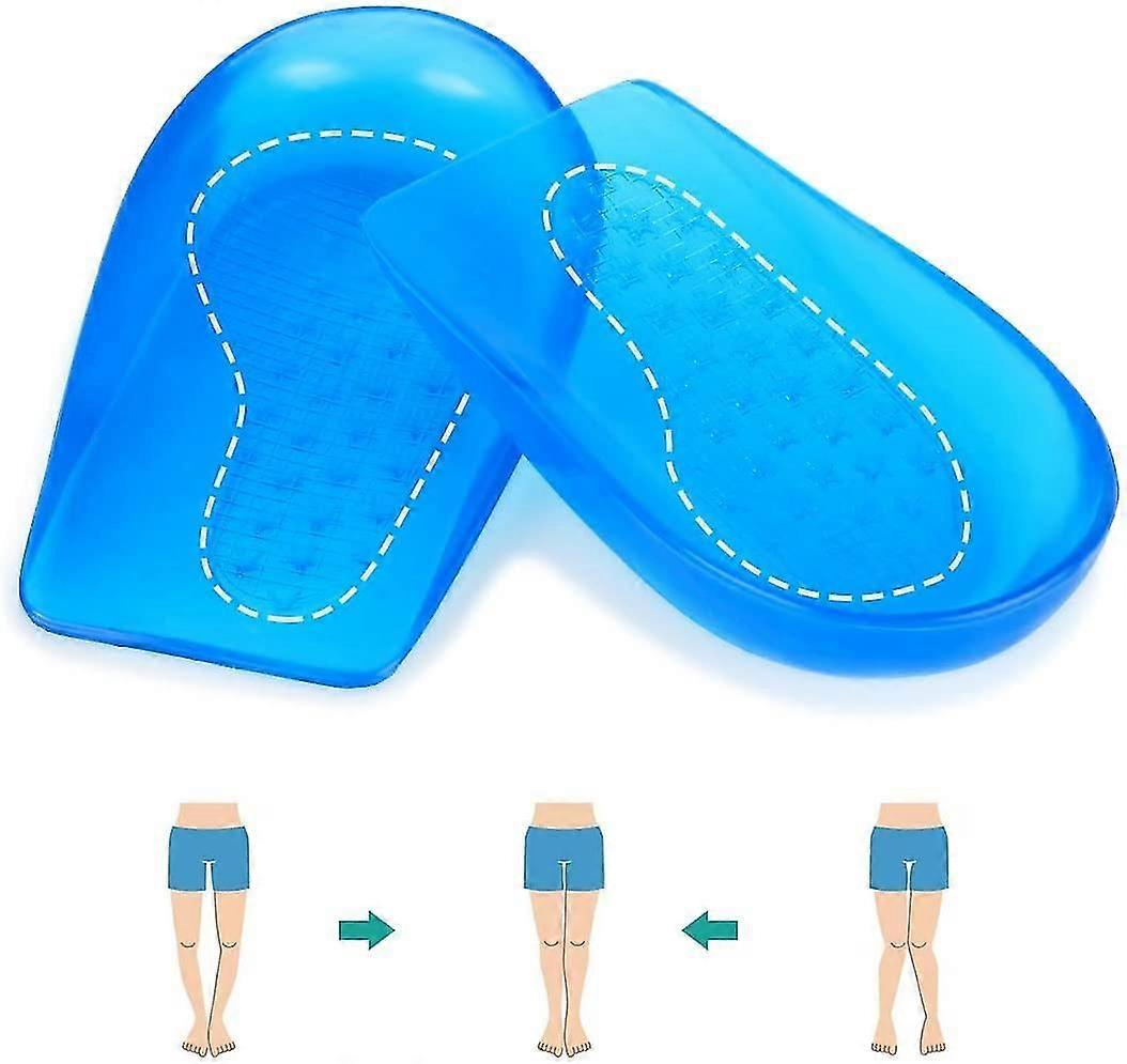 O/x Type Leg Orthopedic Insoles, Heel Pads Heel Support For O/x Type Leg, Heel Gel Pads Orthopedic Inserts For Supination And Pronation, For Men And W
