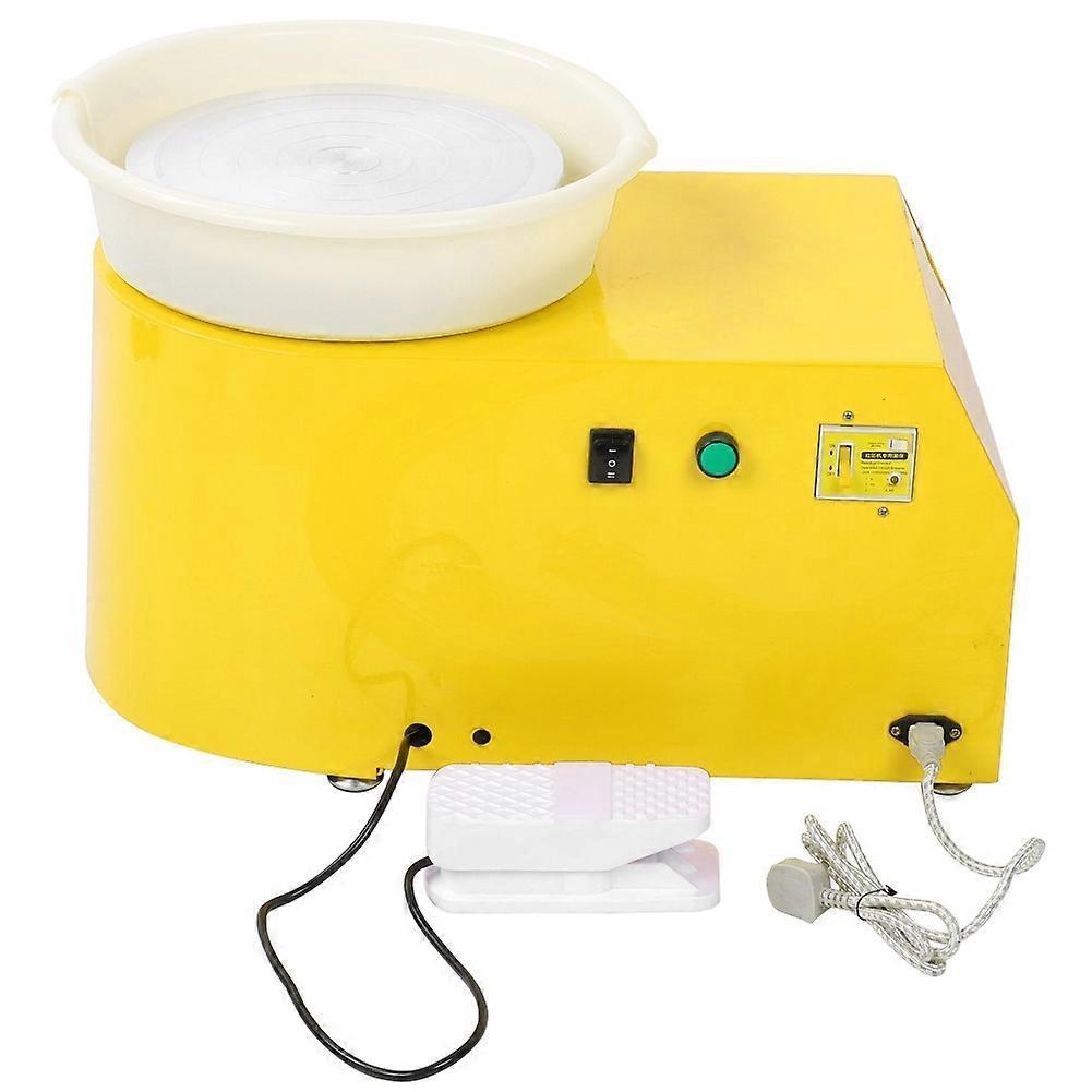 Household Pottery Forming Machine Variable Speed Children Ceramic Device DIY Clay Tool 250WYellow US