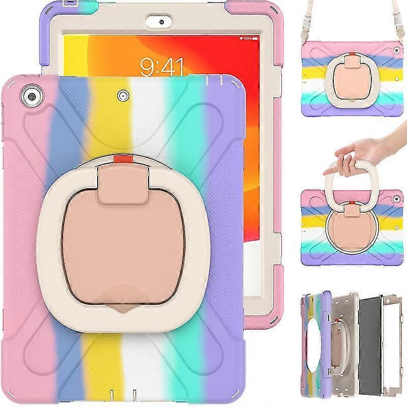 Wekity Ipad6 / Air2 With Screen Protector, Swivel Stand/pencil Holder/shoulder Strap