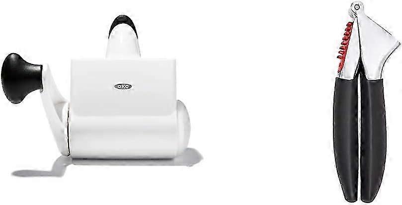 Rotary Grater & Soft- Handled Garlic Press