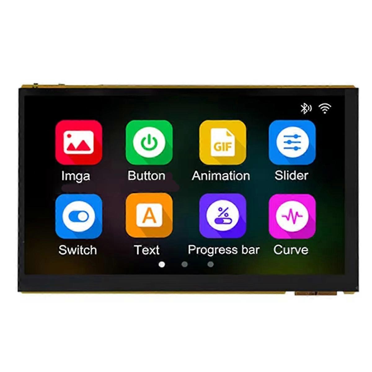 Placa de desenvolvimento ESP32 P4 Display de 7 polegadas Tela sensível ao toque de 7 polegadas integrada ESP32-C6 / Porta de câmera / Speaker-Po
