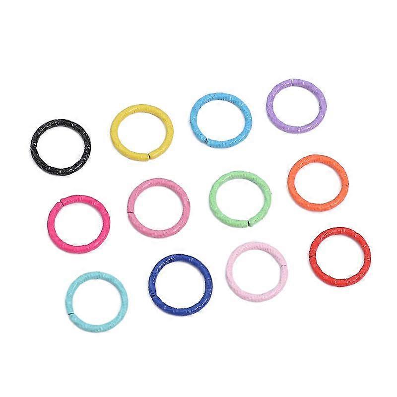 Round Jump Rings Colorful Twisted Open Split Rings Jump Rings Connector For DIY Jewelry Makings Finding Supplies