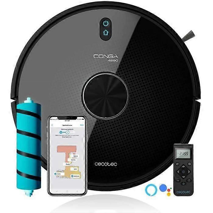 Conga 4690 Ultra Robot Vacuum Cleaner. Laser Technology, Room Plan, App, 2700 Pa Suction Power, 10 Cleaning Modes, r61