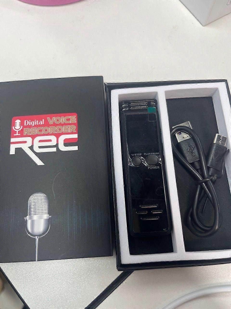 Digital Voice Recorder 16GB Activated Record Playback with Mic and Speaker 1536KBPS High Recording Support Password Protection TFT Screen USB Charging