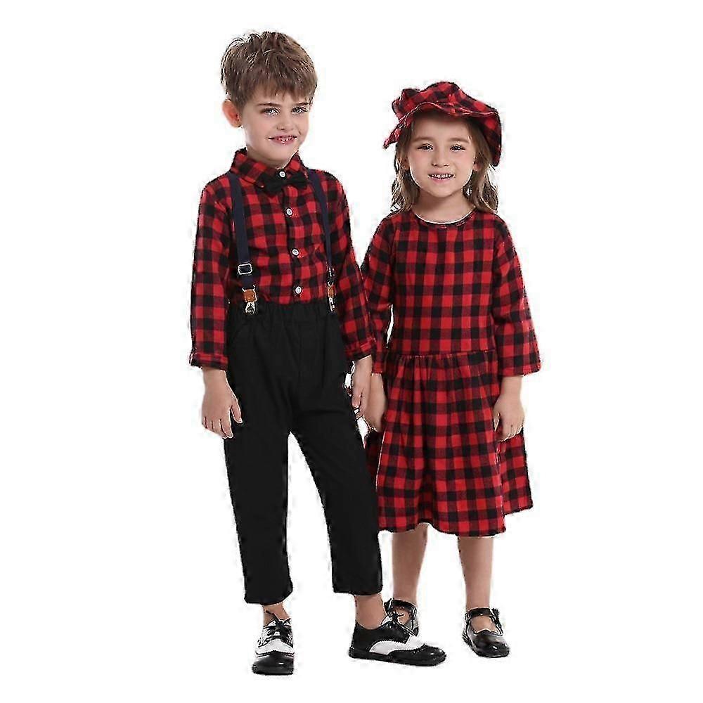 Kisfiú Lány Testvér Testvér Hozzáillő Ruhák Q