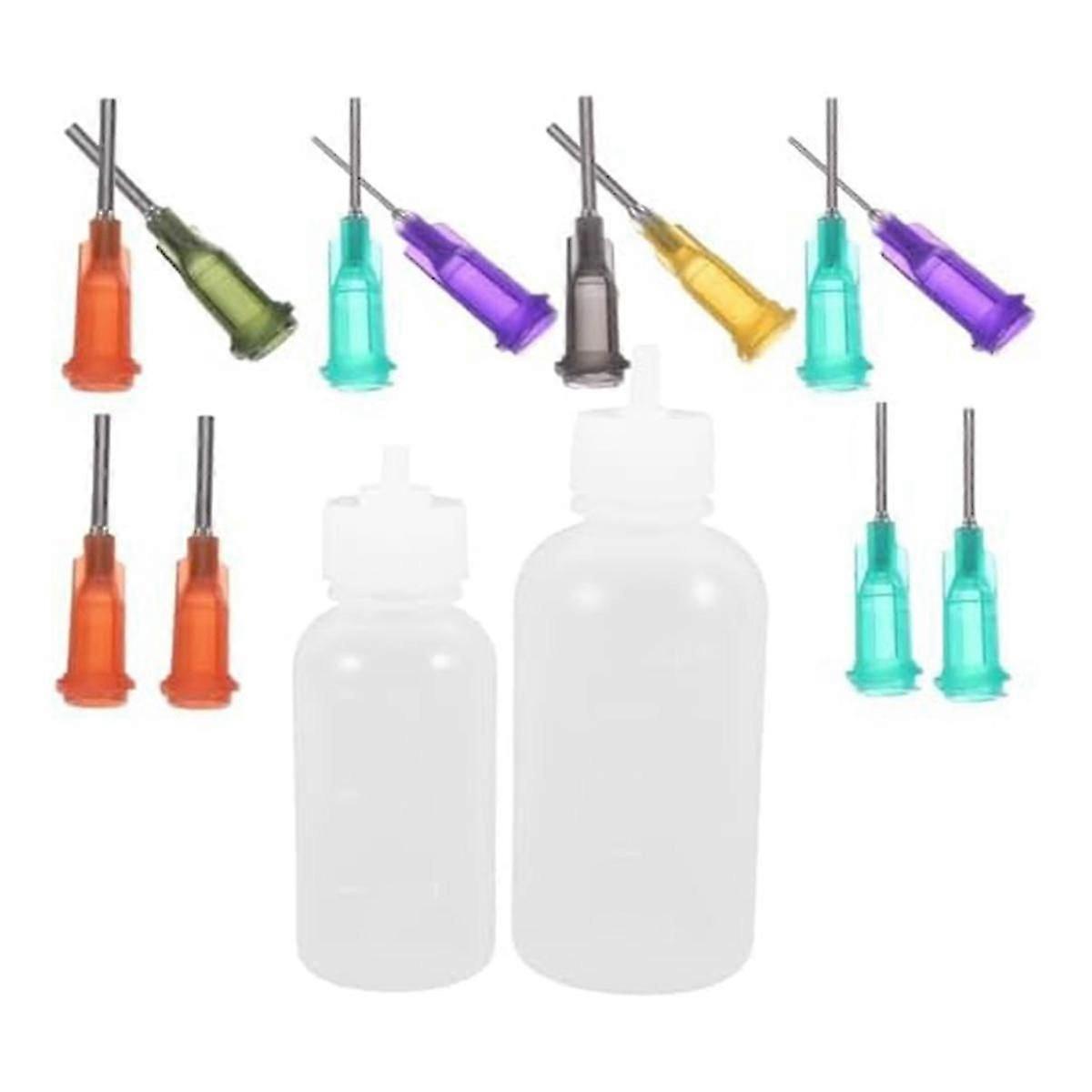Silicone Free Glaze Needle Bottle Applicator Craft Pottery Glaze Bottles Precision Tip Applicator B