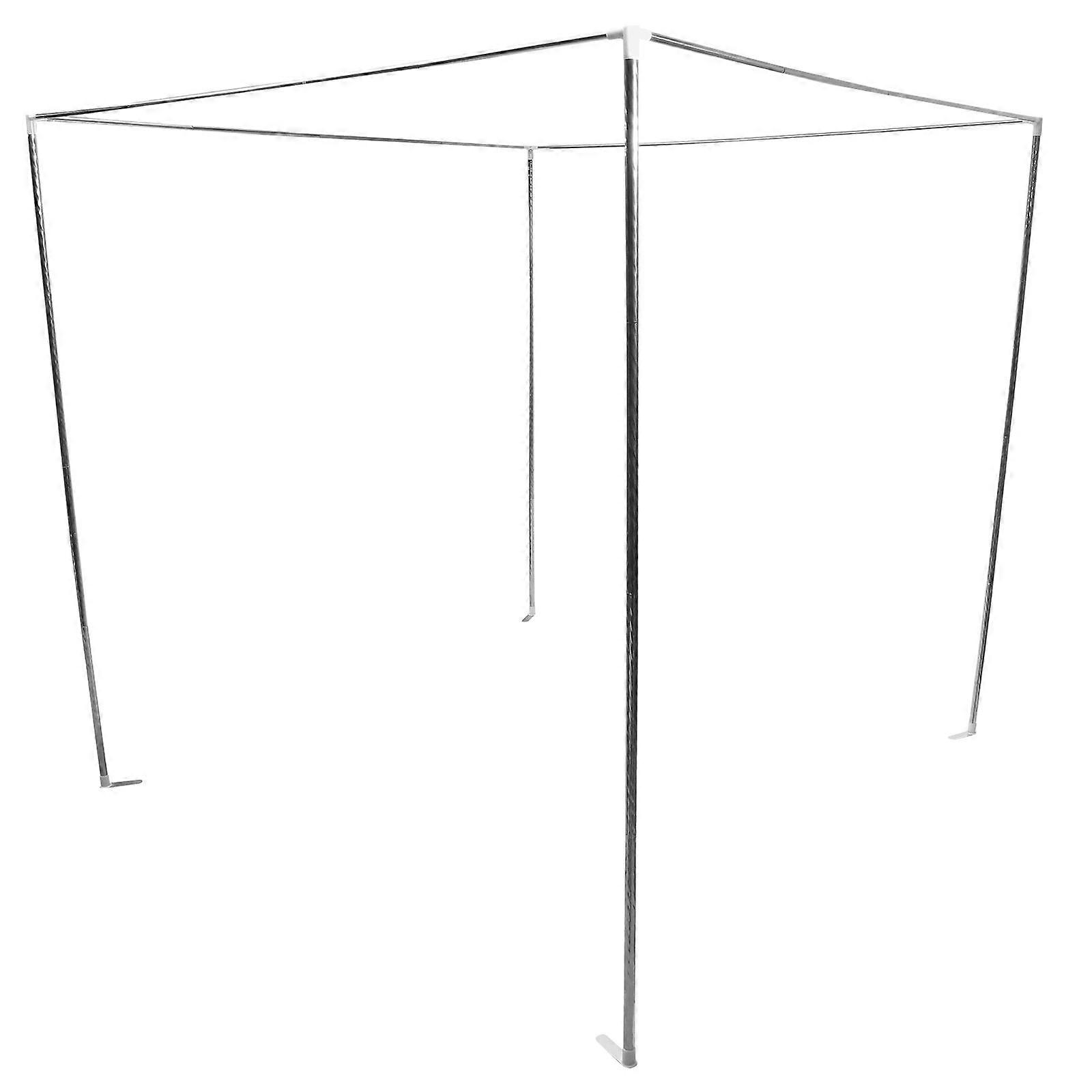 1 Set Canopy Net Frame Stainless Steel Bedding Frame Bed Canopy Frame Bracket for 1.5m Bed