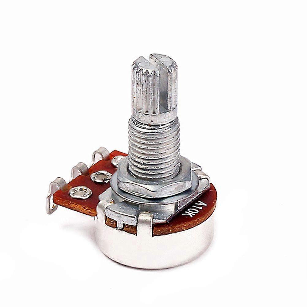 A10K-ohm Control Pot Guitar Audio Tone Potentiometer with Split Shaft 18mm GP201