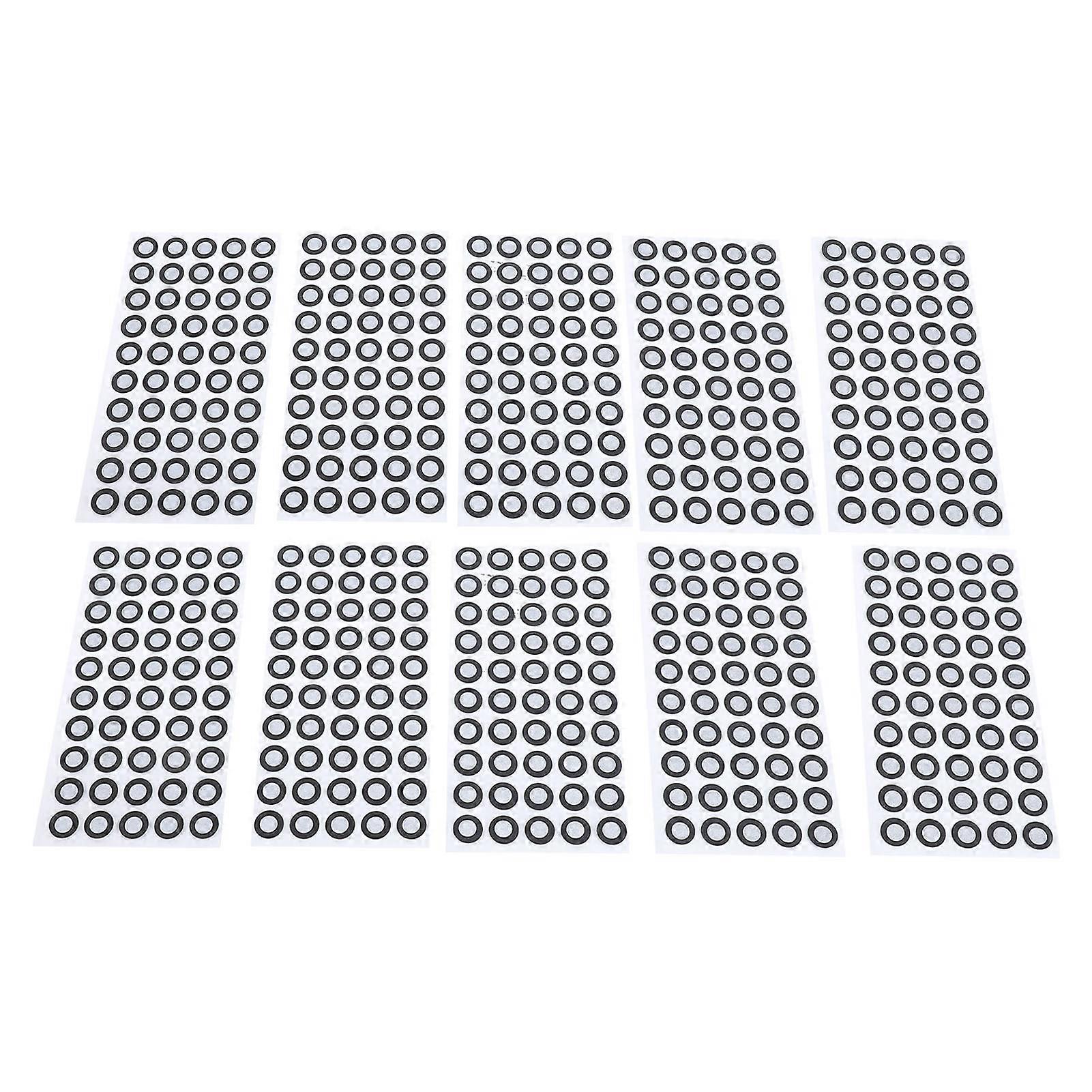 3D Scanning Marker 6mm ID 10mm OD Reference Points, 500 Pcs Diffuse Reflection Dots for Accurate 3D Scan Tracking and Measurement