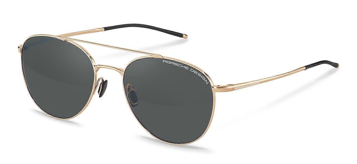Solbriller Porsche Design P8947 C guld, sort 56/19/145 UNISEX
