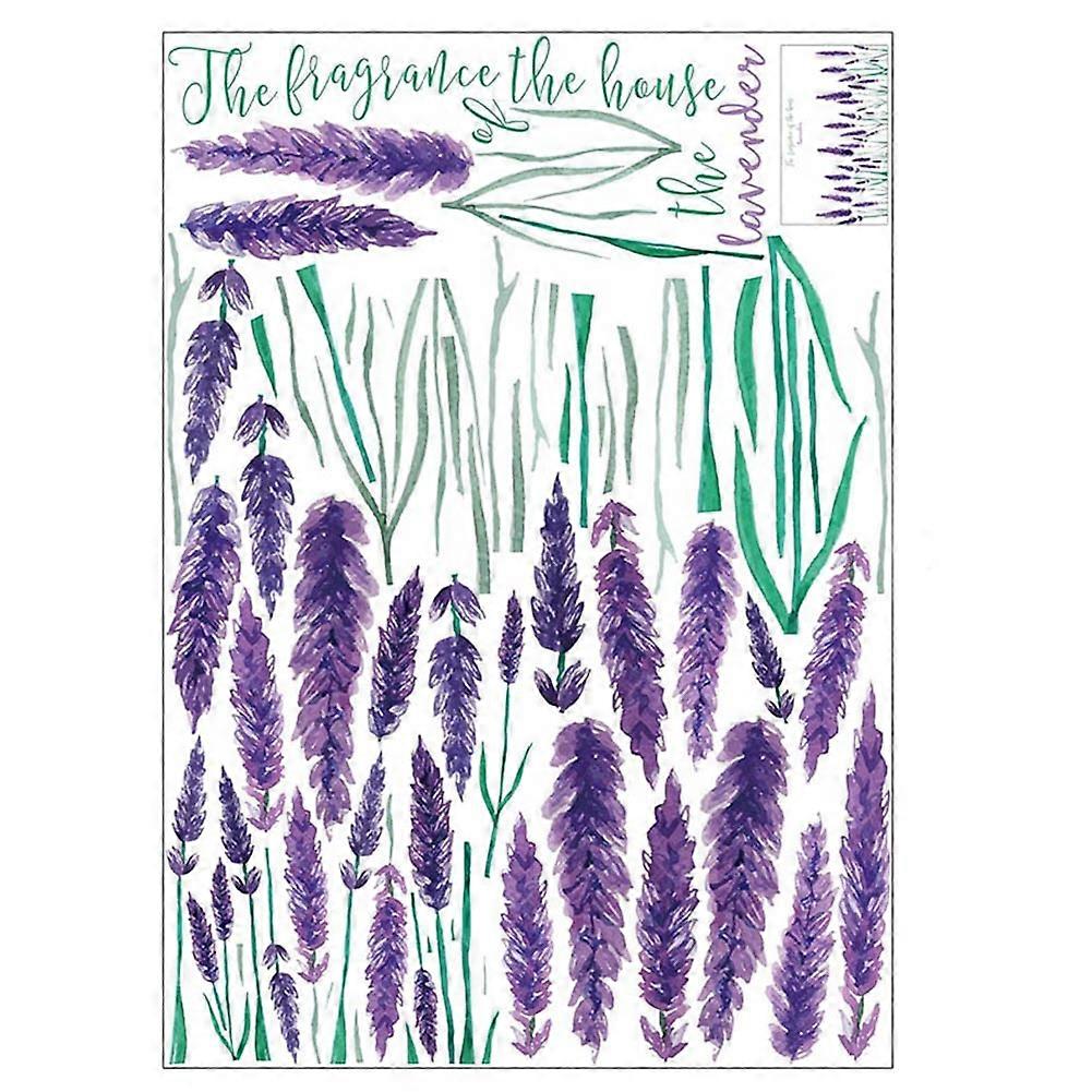 Lavender Wall Sticker DIY Wall Sticker for Home Decoration