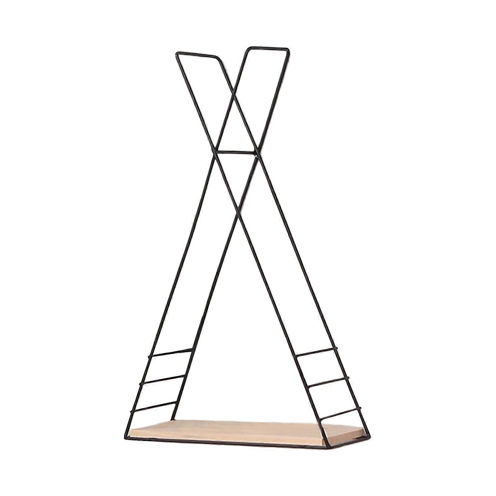 Triangular Wall Shelf Wood Bookshelf Wall Hanging Shelves for Kitchen Decoration