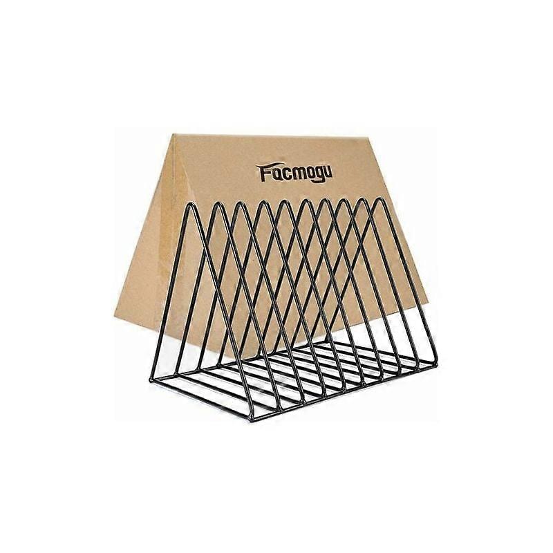 Decorative File Folder Organizer for Office Home, Triangle File Holder Robust Modern Design Perfect for Multifunction Magazine Rack