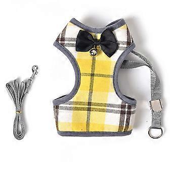 Comfortable Dog Harness With Plaid Design, Soft Mesh Vest For Daily Walking
