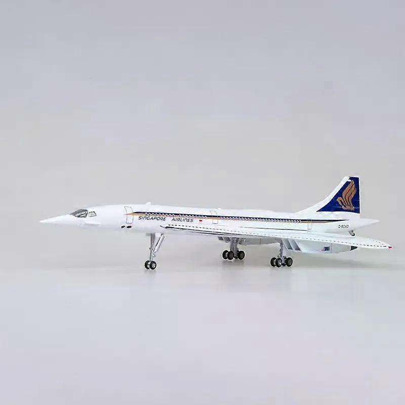 Maquette Concorde 1:125 Air Singapore - Avion Métal 50 Cm, Collection & Cadeau (Livrée Historique)