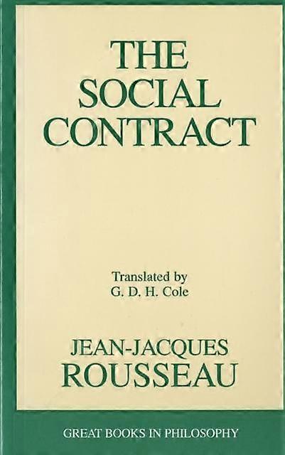 The Social Contract by JeanJacques Rousseau Paperback