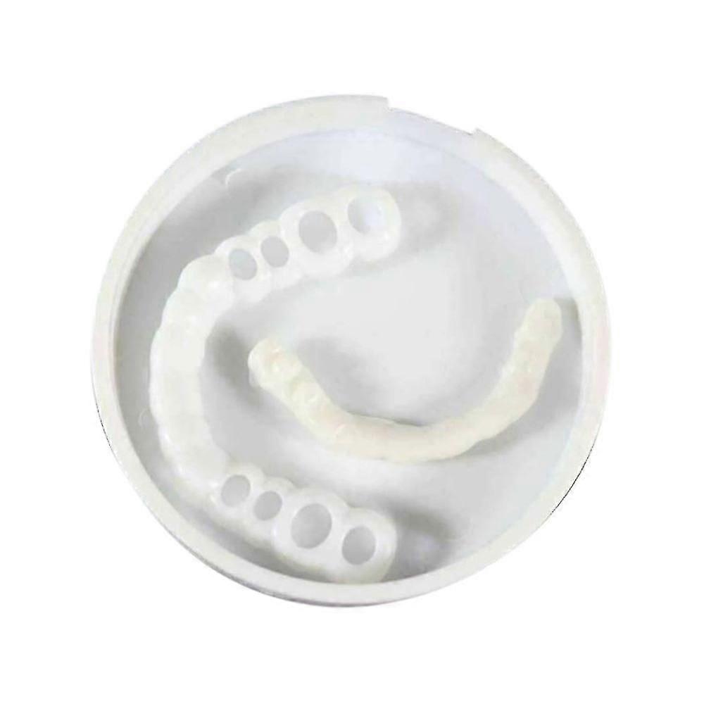 Smile Braces Snap On Upper False Teeth Dental Veneers Denture Cover Set