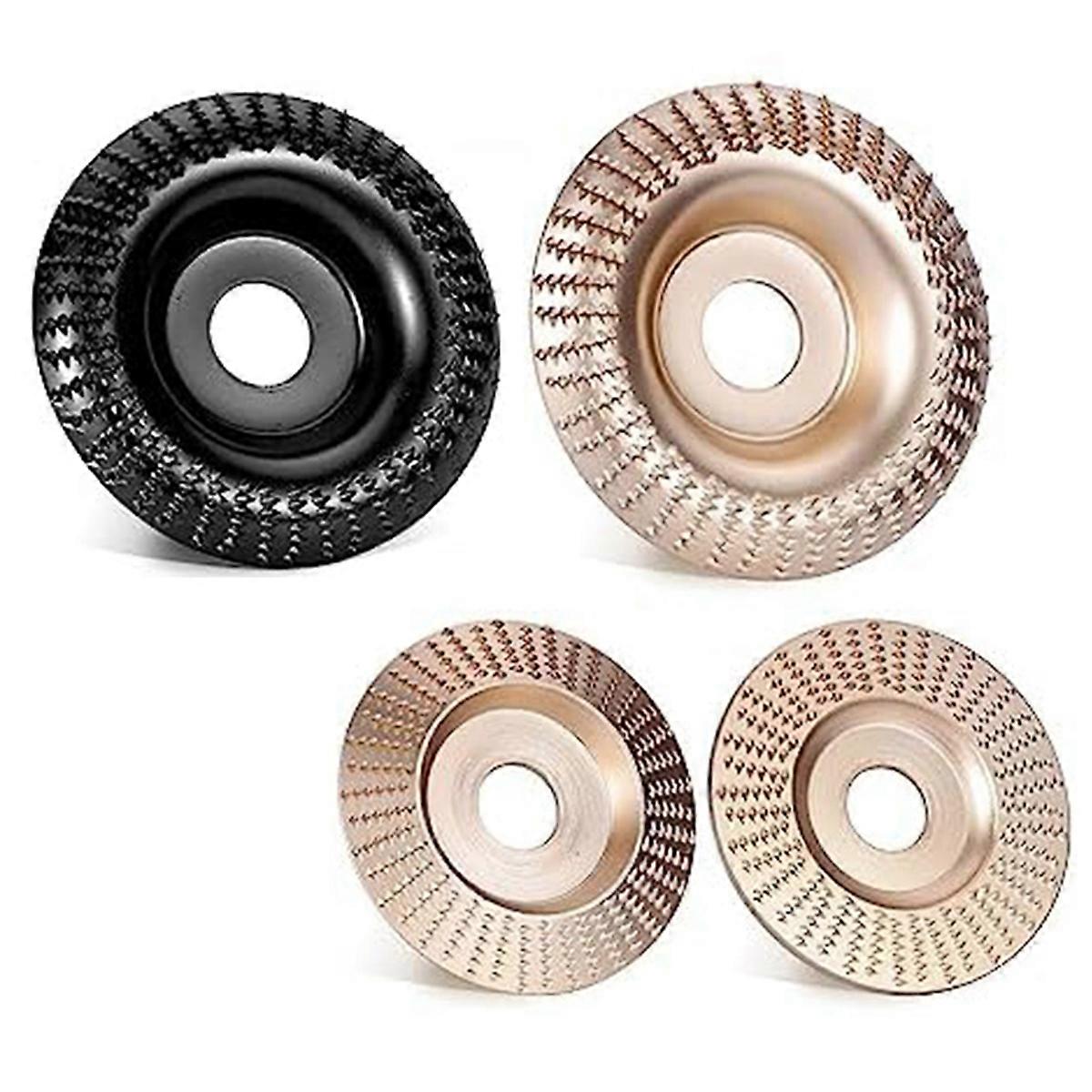 Angle Grinder Wood Carving Disc Set, Stump Grinder Teeth, 4 Pieces