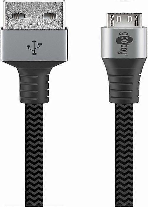 USB 3.0 Cable - Goobay - Micro USB - 1 m - Gray - Data Transfer