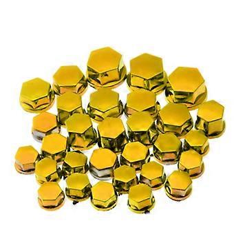 30Pcs Facile Installatin Vite Coperchio Alloggiamento Colorato Moto Parti Decorative Accessori Moto Argento