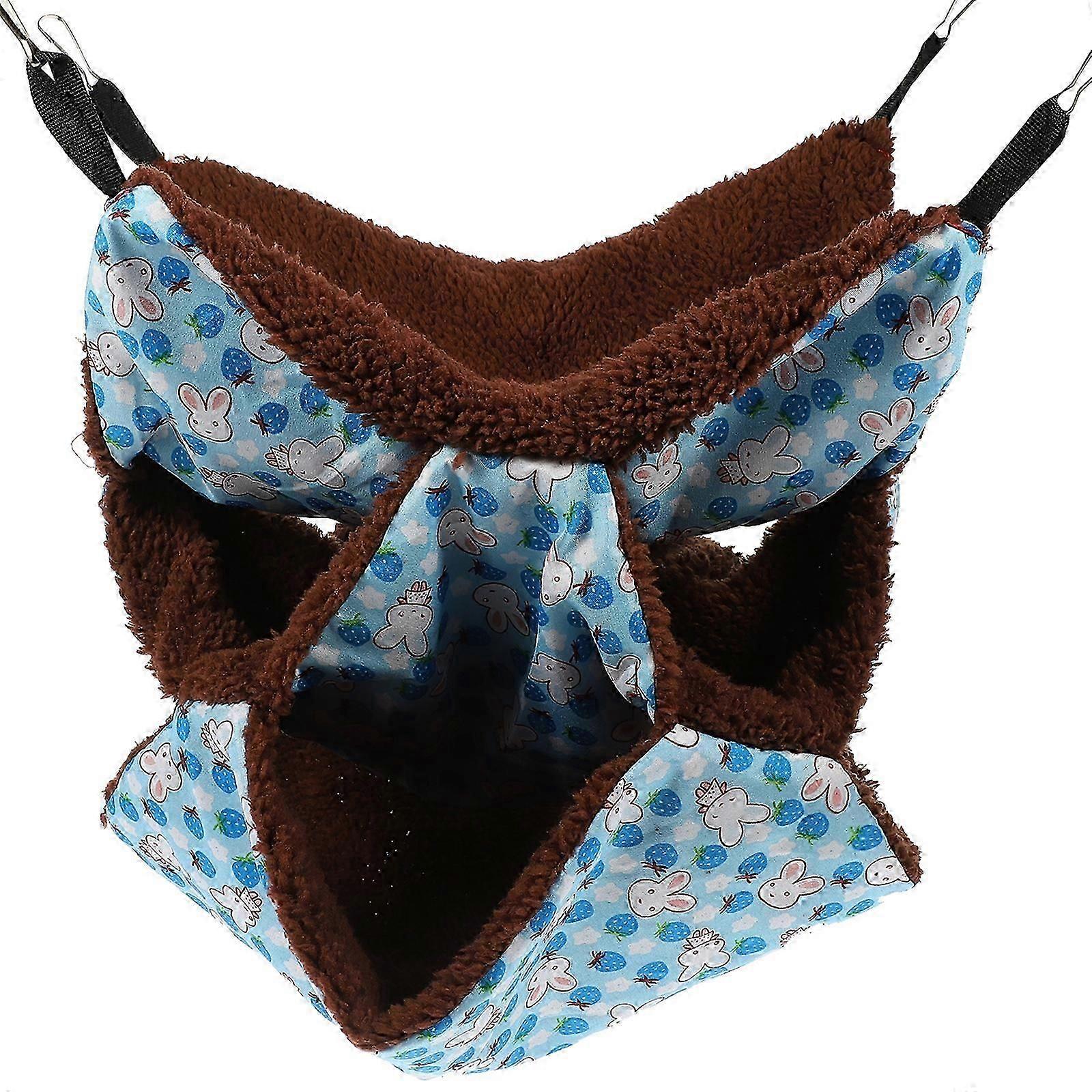 Hamster Hammock Bed Small Pets Sleeping Hammock Plush Sleeping Bed Warm Keeping Bed