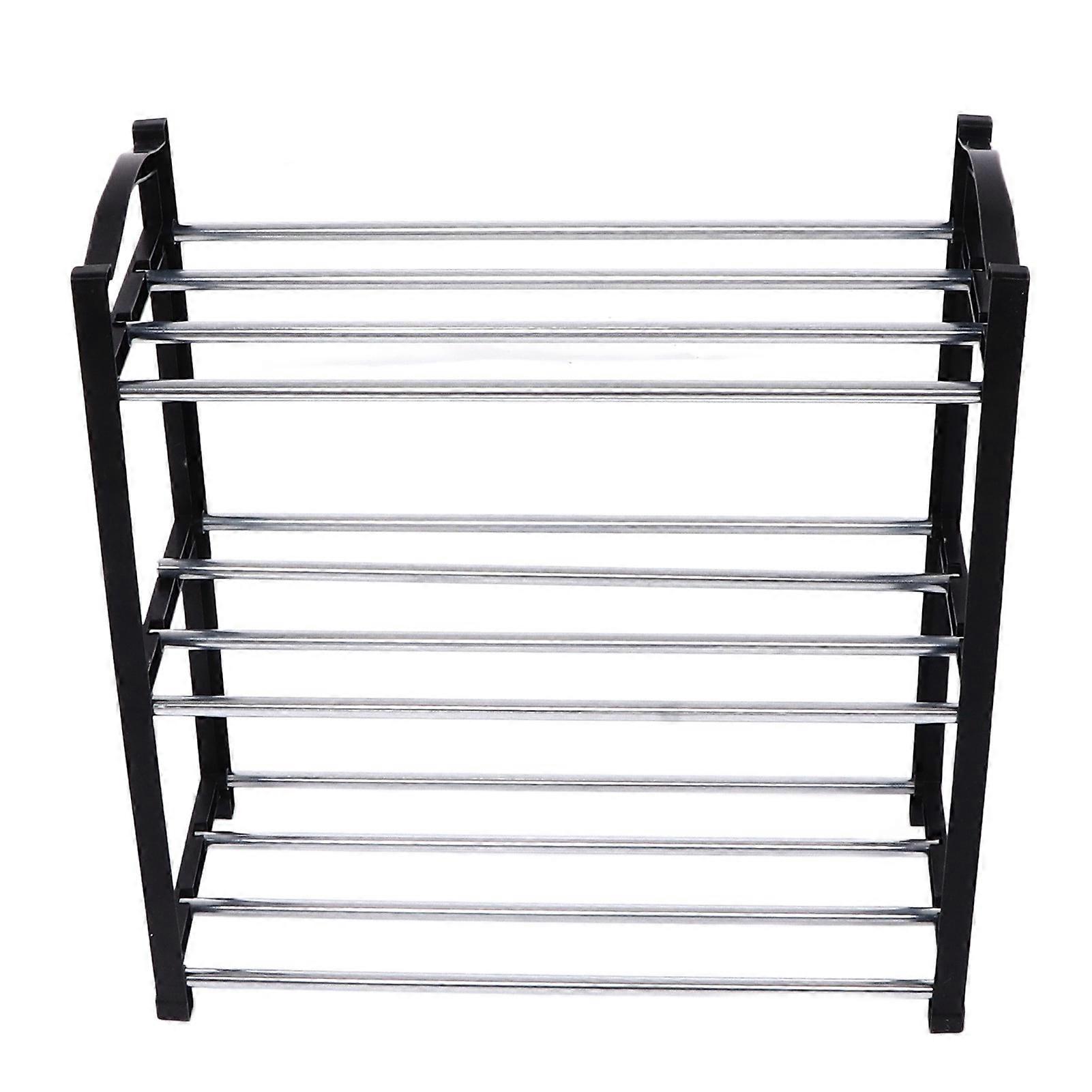 Shoes Storage Shelf Sufficient Capacity Easy to Assemble Multi Sizes Simple Practical Shoes Organizer for Home Hotel