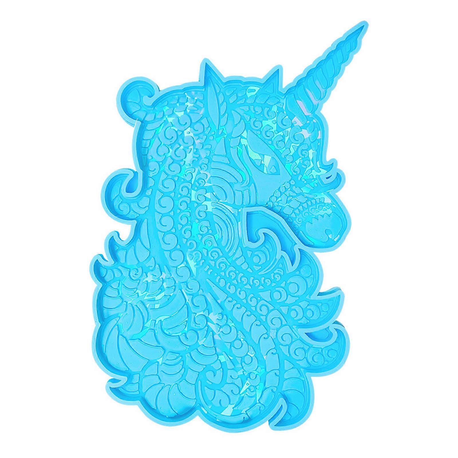 Customizable Silicone Mold for Home Decor Unique Crystal Resin Wall Decorations Creating Mold Reusable Resin Moulds  Blue