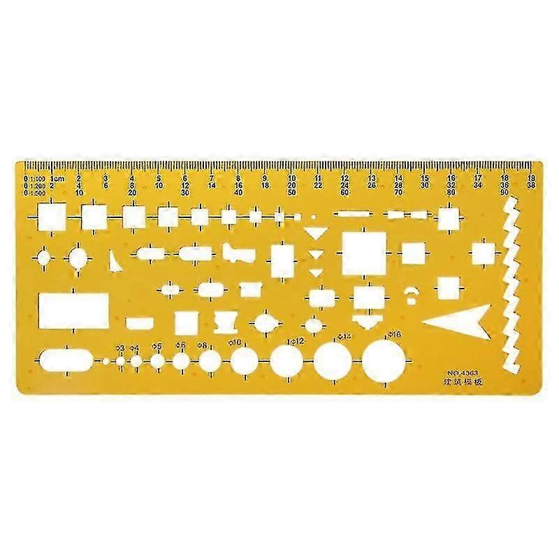 Architecture Building Drawing Template Ruler Stencil Measuring Tool New