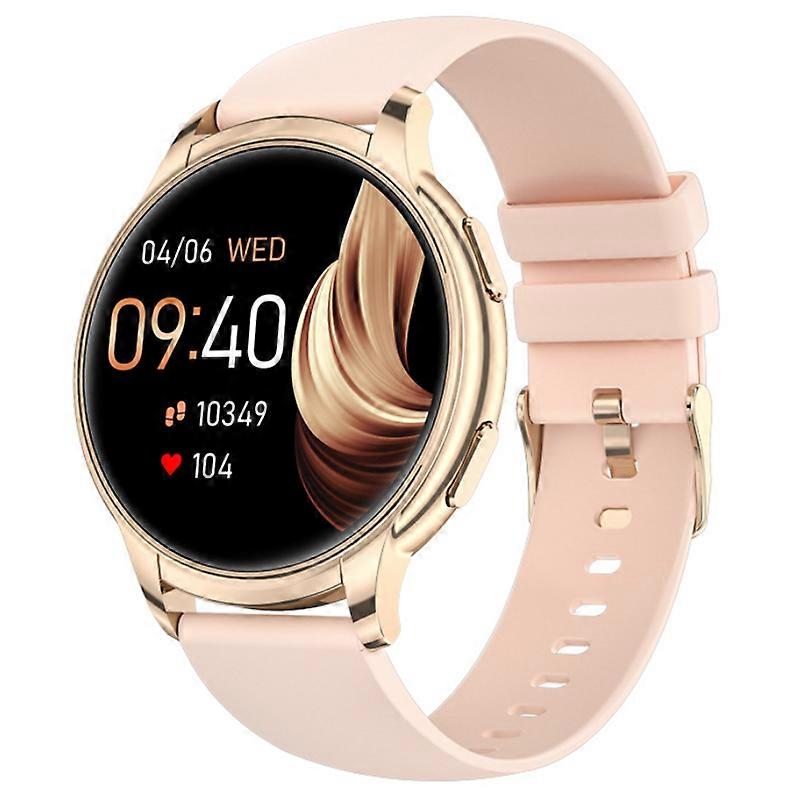 Smartwatch for Women with Heart Rate, Female Health Tracking, Step Counter, Bluetooth Calling, Sleep Monitoring, and HD Display(Pink)