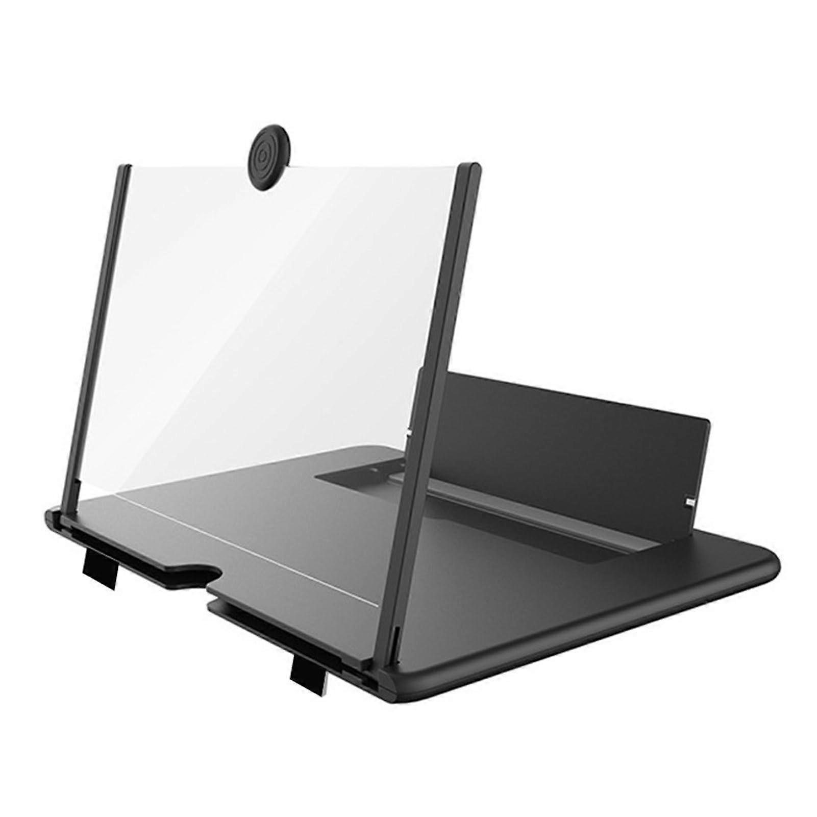 Mobile Phone Screen Amplifier 3D Magnifier Foldable Design Black for Eye Protection Gaming Compatible with All Models