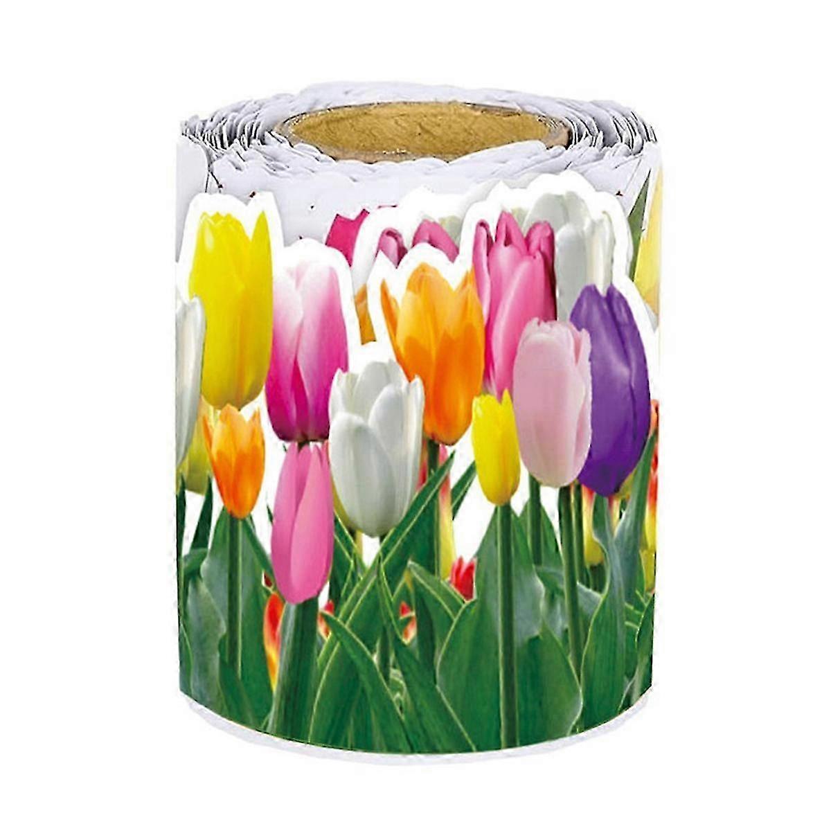 1 Roll Tulip Flower Trim Border 65.6ft Floral Bulletin Border for School Classroom Blackboard Chalkb YY