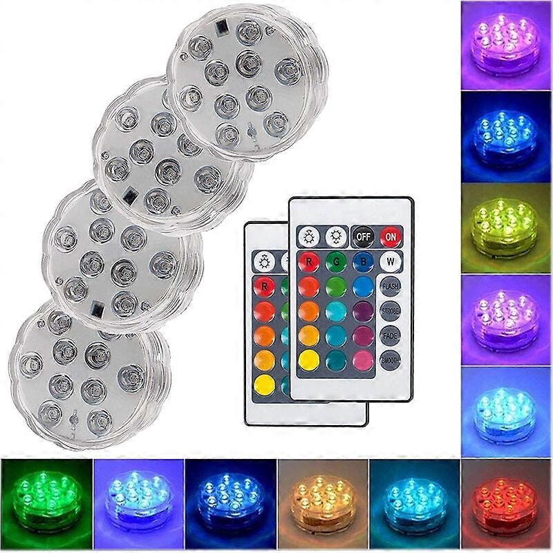 Multicolor Wireless Submersible LED Lights for Decorative Events
