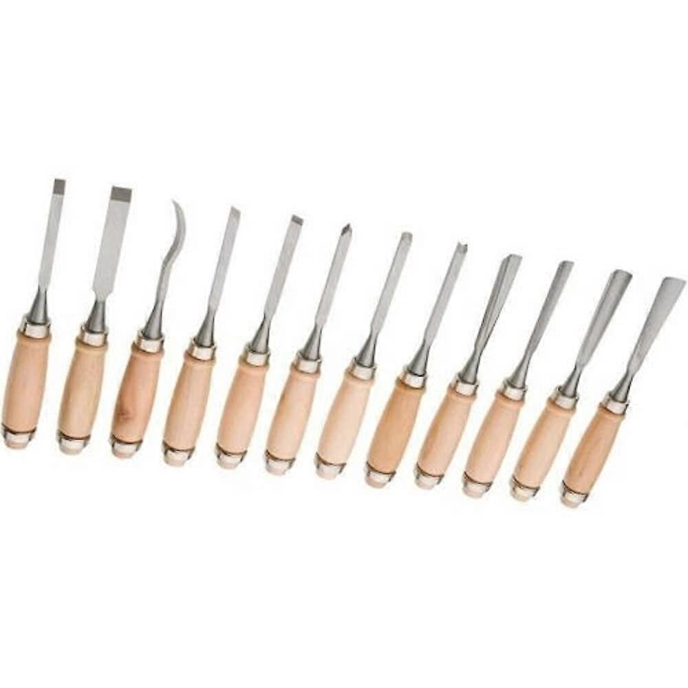 12 Piece Wood Carving Hand Chisel Tool Set,