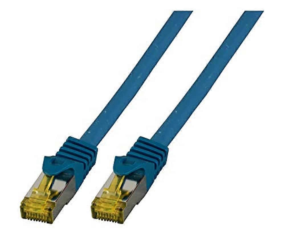 EFB Elektronik MK7001.2BL 2m Cat6a S/FTP Blue Ethernet Networking Cable, S-STP Shielded, High-Speed Connection