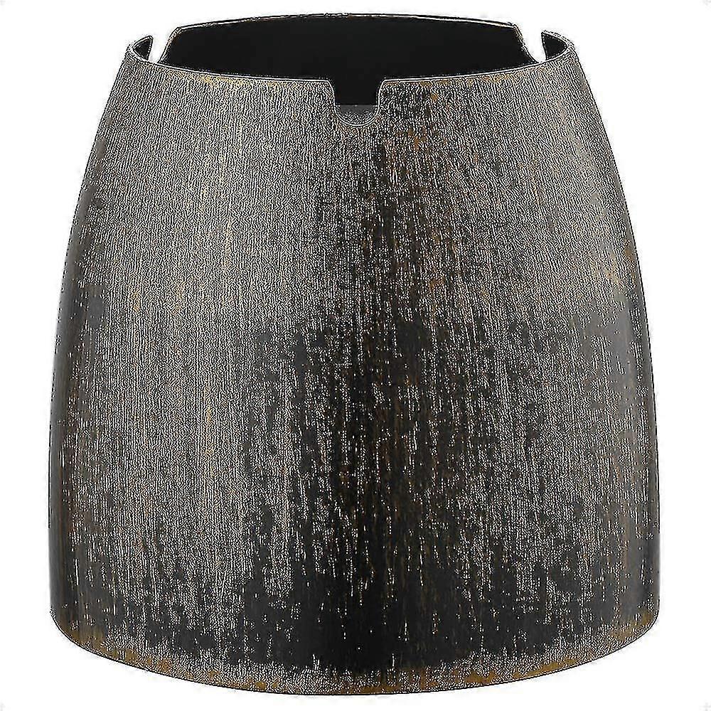 Xl vindaskebæger bronze askebæger i rustfrit stål til udvendigt og indvendigt stort metalbord askebæger