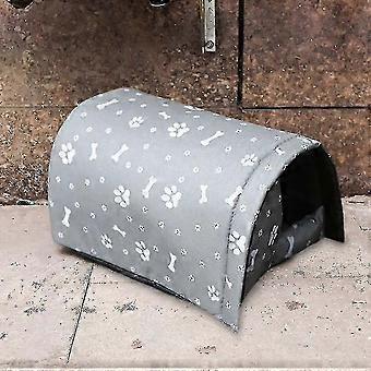 Utendørs Cat House Vanntett Varmeste Utendørs Cat Shelter Vaskbar Værbestandig Pet (grå