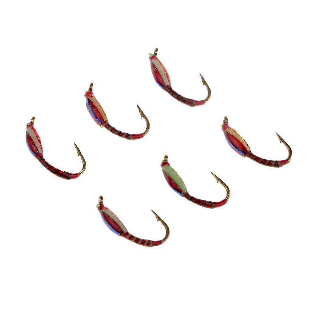 6pcs Dry High Simulation Fly Kit Bass