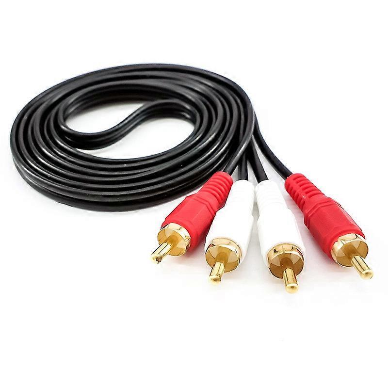 RCA Cable  Double Lotus Audio Cable RCA Two-To-Two Power Amplifier Audio Cable