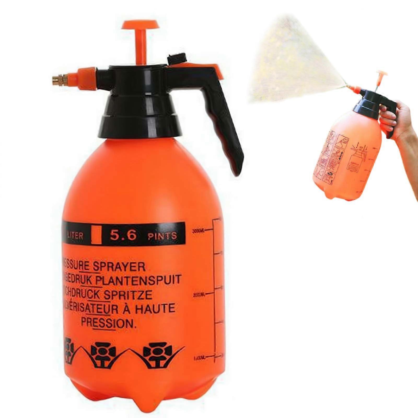 2L HeavyDuty Handheld Garden Pump Sprayer – with Adjustable Nozzle Lockon Trigger