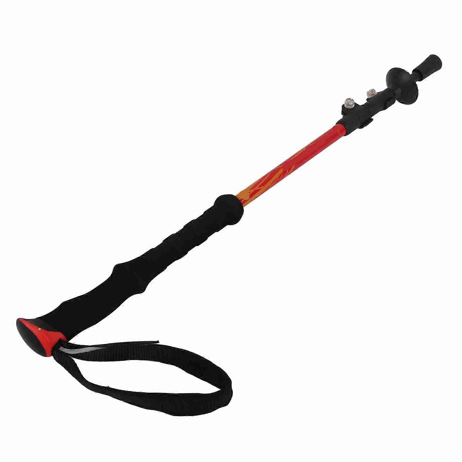 7075 Aviation Aluminum Alloy Walking Sticks Lightweight Hiking Poles with Fast Locking SystemRed