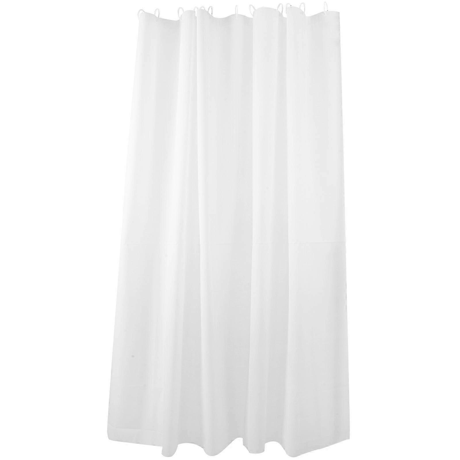 Solid Color Water Resistant Thickened Shower Curtain for Bathroom