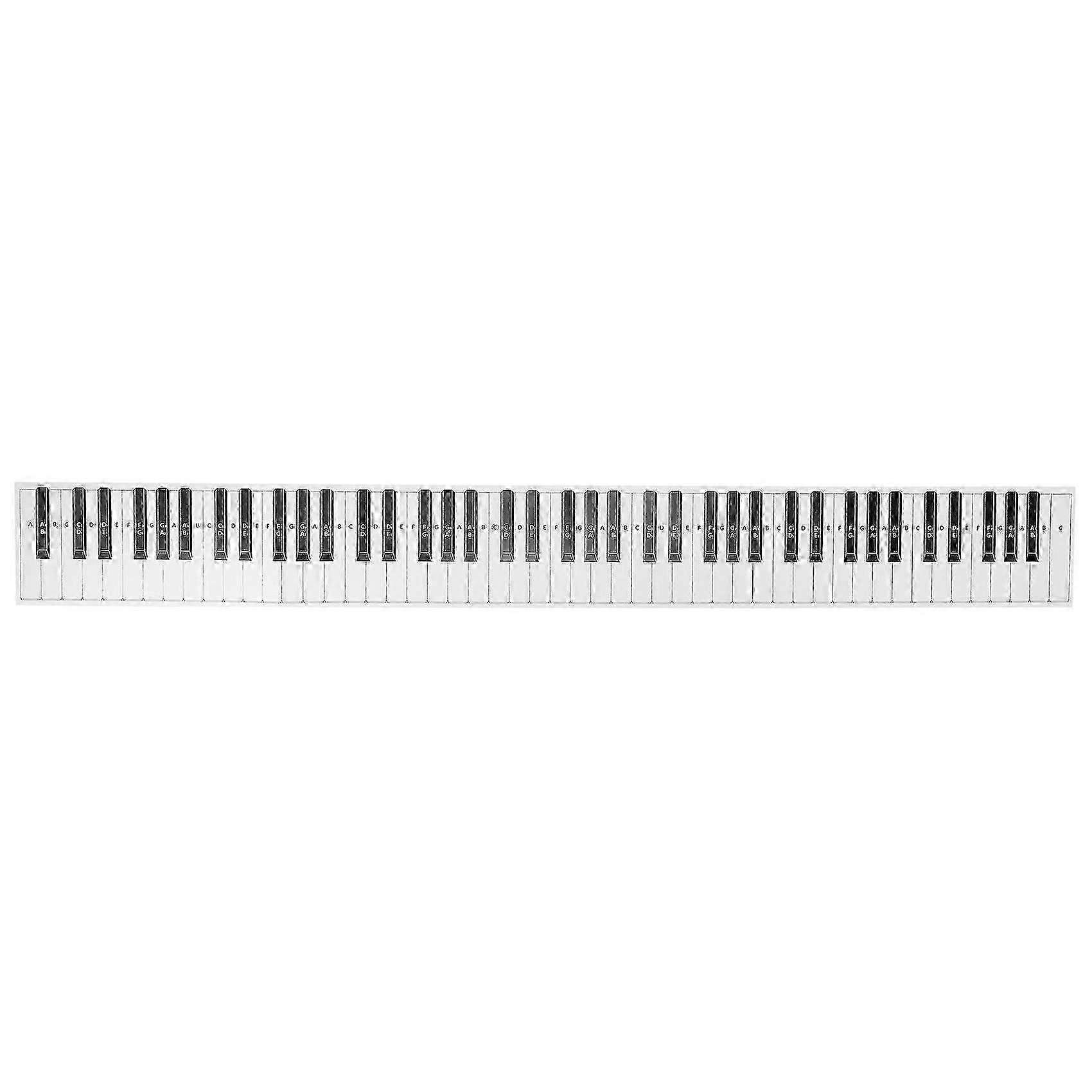 88 Key Practice Keyboard Piano & Note Chart for Behind the Piano Keys,Guide Teaching Aid Note Chart for Beginner Student