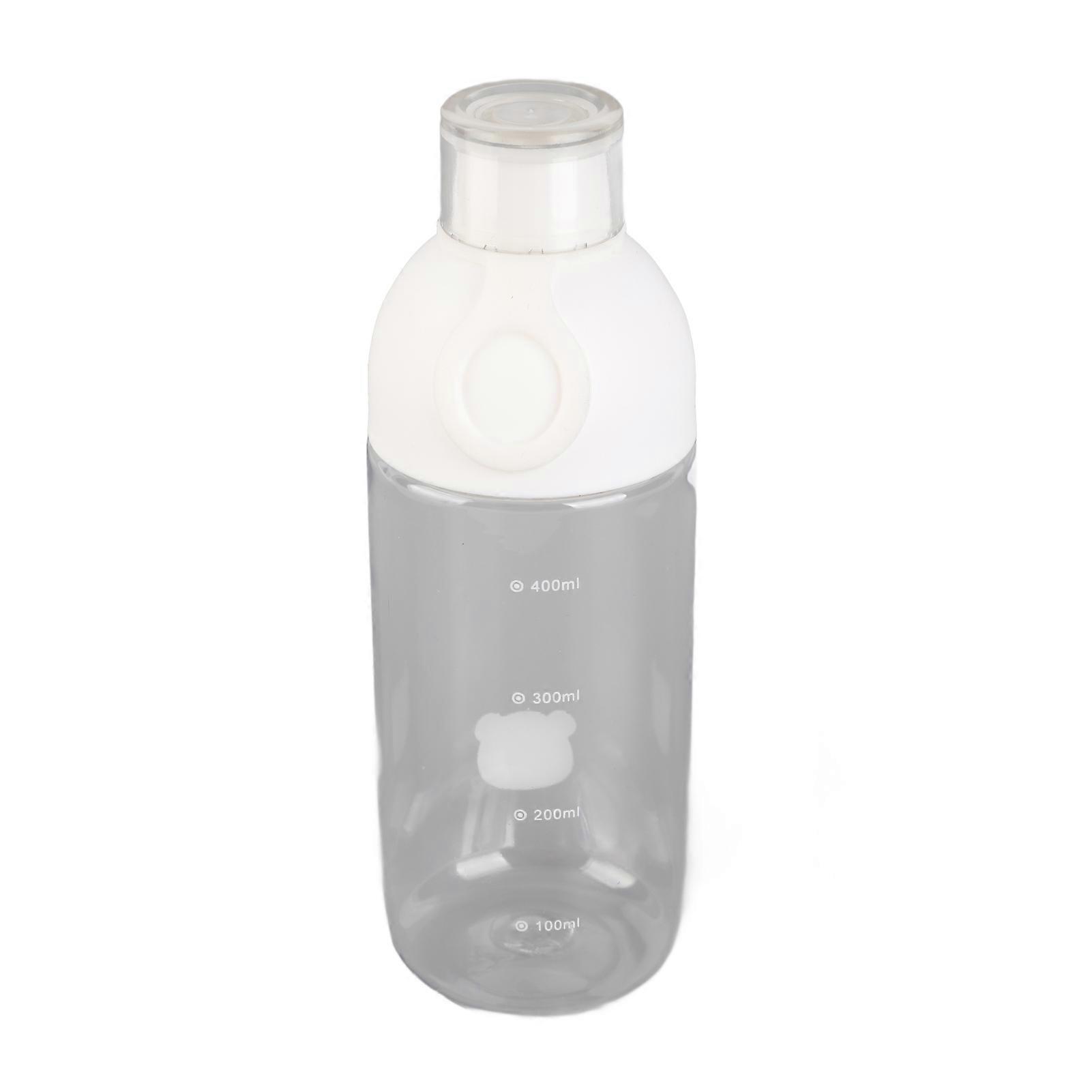 Cold Brew Bottle 450ML PC High Temperature Resistant Simple Portable Cold Brew Tea Bottle with Scale for Home Use White