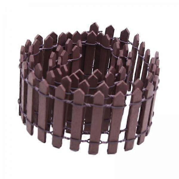 4xミニチュア妖精の庭のフェンス、妖精の庭のアクセサリー屋外ウッドピケット