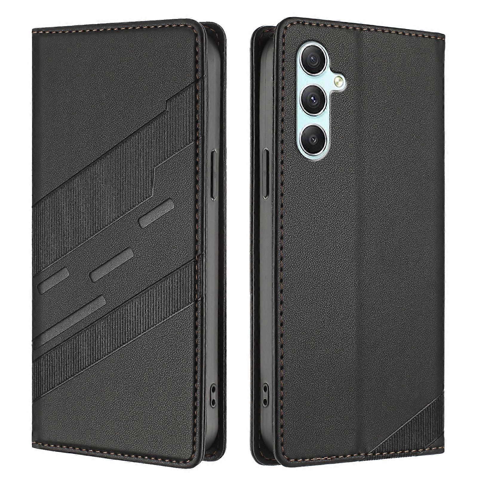Compatible For Samsung Galaxy A34 5G Phone Cases Punk Style Imprinted Wallet Stand Leather Cover