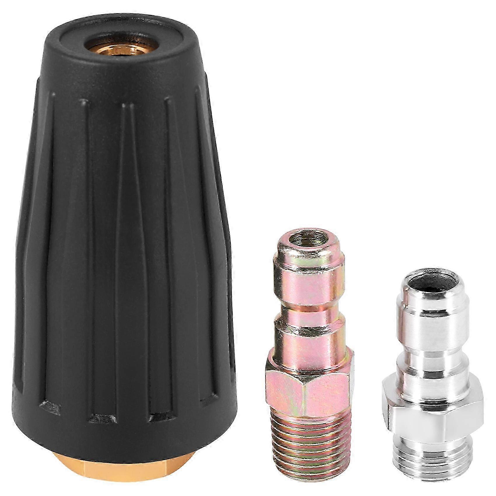 Pressure Washer Turbo Nozzle Rotating Spray Tip for Hot & Cold Water 3000 PSI, 3.0 Orifice